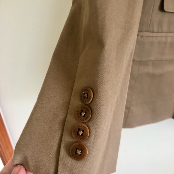 Lands' End Women's Tan Blazer - Picture 4 of 12